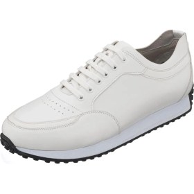 Resim Costo Shoes YC2023 Beyaz Deri Erkek Spor Ayakkabı Rahat Hafif Taban Geniş Kalıp 