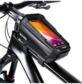 Resim Fosenze Su Geçirmez Bisiklet Çantası - 6.7 İnç Telefon Uyumlu, Eva Sert Kabuklu Çok Renkli 