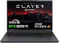 Resim Game Garaj Slayer R9T3D-5070Ti C1 AMD Ryzen 9 9955HX3D 32GB RAM 1TB SSD RTX5070Ti 16" QHD+ IPS 300Hz FreeDOS Gaming Laptop 