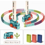 Resim Fuding Seçimi Eğitici Çocuk Oyuncakları Domino Işıklı ve Müzikli Elektrikli Tren (Yurt Dışından) 