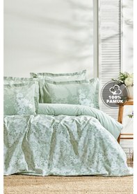 Resim Yataş Bedding Andressa Çift Kişilik Ranforce Nevresim Seti - Adaçayı 