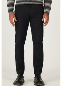 Resim AC&Co / Altınyıldız Classics Erkek Antrasıt Slim Fit Dar Kesim 5 Cepli Desenli Esnek Pantolon Antrasit 