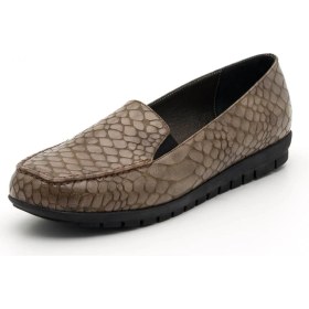 Resim Costo Shoes 200592 Vizon Timsah Baski Büyük Numara Bayan Ayakkabı 