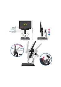 Resim Dijital 10.1 İnc Lcd Ekran Mikroskop Hdmı/pc/wıfı Kumandalı 4 Mp Kamera Hassas Görüntü Kalitesi 