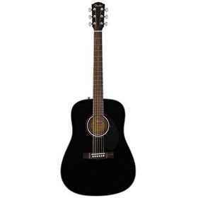 Resim Fender CD-60S Dreadnought Black Akustik Gitar 