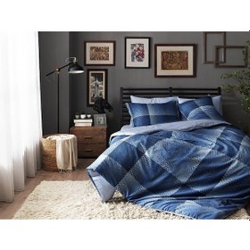 Resim Taç Dijital Saten Yorgan Seti King Size Tess 