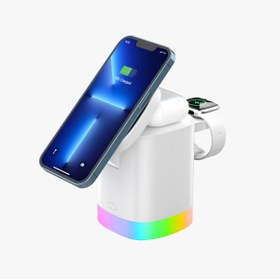 Resim ACL AW13 3In1 15 Watt Kaanabilir Wireless Şarj Standı 