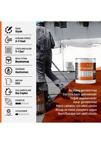 Resim Alkoru 5 Kg Zer Sıvı Zift Likit Membran Kauçuk Ve Elyaf Katkılı Su Yalıtım Malzemesi 