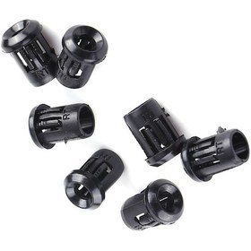 Resim Vkemall 50 Adet Siyah Nylon Led Tutucu, 5mm Iç Çap, Taşınabilir, Dayanıklı, Led'leri Kartlara Kolay Bağlama 