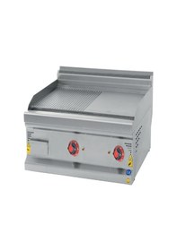 Resim Karacasan Endüstriyel 900 Seri Set Üstü 120 Cm Elektrikli Yarı Kanallı Izgara 