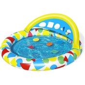 Resim Bestway 47" X 46" X 18"/1.20m X 1.17m X 46cm Splash & Learn Kiddie Pool 