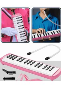 Resim Melodika 32 Tuşlu Kırmızı Renk Kırmızı 