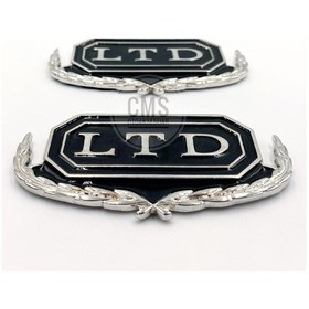 Resim Etiketçilere Özel Ltd Metal Arma - Ltd Arma 2 Adet - 5.4 X 3 Cm 