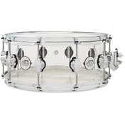 Resim Dw Drums Design Series Acrylic 6 x 14" Trampet (Clear) 
