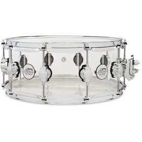 Resim Dw Drums Design Series Acrylic 6 x 14" Trampet (Clear) 