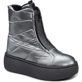 Resim Jump 60122 Suya Dayanıklı Kaydırmaz Taban Gümüş Rengi Kadın Kar Botu 