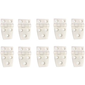 Resim Saray 10'lu Plastik Menteşe. Kısa-uzun Model. Beyaz. 37x58mm 