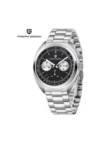 Resim Pagani Design Pd-1782 Kronograf Analog Saat, Safir Cam ,10bar Su Geçirmez, Japon Vk63 Hareketli Erkek Saati Siyah Diğer 