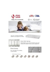 Resim Bebek Yatağı Lüks Yarı Ortopedik 70 x 130 Cm Niron Sofy 