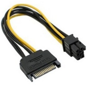 Resim 6 Pin Ekran Kartı Power Kablosu Sata 6 Pin Kablo 