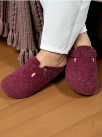 Resim Mycorni Sabo Kapalı Unisex Anatomik Doğal Mantar Tabanlı Naturel Keçe Yün EV TERLİĞİ 