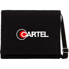 Resim Cartel Siyah Kanvas Postacı Çantası - Siyah 