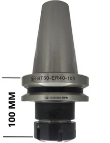 Resim THİNEXTOOL BT50 ER40 - 100 Pens Başlığı Er Tip Pens Tutucu Başlık 20.000 devir balans alınmıştır 