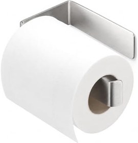 Resim Alper Banyo Paslanmaz Çelik Lamalı Tuvalet Kağıtlığı, Krom Renk WC Kağıt Askılığı, Hem Yapışkanlı Hem Vidalı Montajlı, Açık Uç Tasarımlı Banyo Kağıtlık, 5 Yıl Garantili 