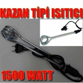 Resim Hırdavat Daldırmalı Kazan Tipi Ani Su Isıtıcı Elektrikli Su Isıtıcısı Kovaya Sallamalı Kazan 1500 Watt Isıtıc 