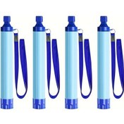 Resim Willowhaven 1pc/2pcs Açık Hava Taşınabilir Su Filtresi, Su Arıtma Pipeti, 4pcs Gök Mavisi 