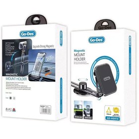 Resim Go Des GD-HD916 Magnetik 360 Derece Dönebilen Düz Zemin Araç Telefon Tutacağı - Siyah 