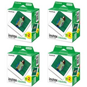 Resim Fujifilm Instax Kare-Square 20'li Film 4'lü Set 80 Poz 