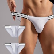 Resim 2 adet Erkek Düşük Bel Nefes Alabilen Spor Külot - Katı Renk Yüksek Bel Hipster İç Çamaşırı, Spor Salonu, Egzersiz ve Günlük Giyim İçin, Esnek Konforlu Uygunluk, Spor İç Çamaşırı, Modern İç Çamaşırı, Rahat Uygunluk 