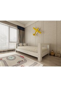 Resim Herseycik Ninnimo Montessori 90X190 Yatak Uyumlu Mdf Karyola My1-1 Beyaz 