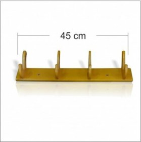 Resim abnturk Yerli Ahşap 4 Kollu Duvar Askısı 