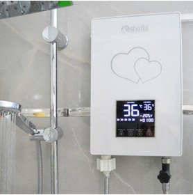 Resim shofbi Akıllı Dijital Sıcaklık Ayarlı Şofben Sh-1b Beyaz 