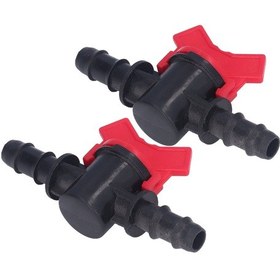 Resim Dianziye 2 Adet 12mm Akış Kontrol Valfi - Su Akışı Regülatörü, Durdurma Kapısı, Abs Malzeme, Kolay Kurulum Siyah/beyaz Rastgele 