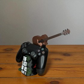 Resim The Last Of Us Part Iı Gitar Detaylı Ps Kol Tutucu Ps4/ps5 –3d Baskı Özel Tasarım 