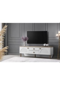 Resim Majör Membran Kapaklı Çekmeceli Tv Sehpası 180cm 