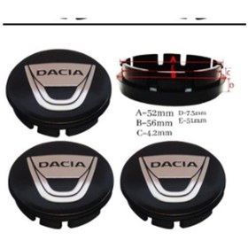 Resim Dacia Siyah Krom Jant Kapak 3a 3d 3bs 
