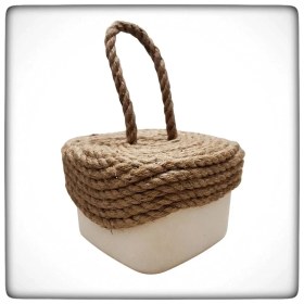 Resim Store Mania Ieg™ Stoper - Kare Beton Kapı Stoperi Kapı Tutucu Kapı Durdurucu Kapı Tutacağı 