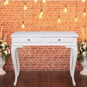 Resim Roys Ahşap 120 Cm Çekmeceli Beyaz Eskitme Dresuar Ahşap 