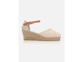 Resim Su Espadril Marsy Ekru Kadın Dolgu Topuklu Espadril 