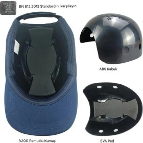 Resim Htm Yapı Kalite Hafif Iş Güvenlik Darbe Koruyucu Koruma Baş Şapkası Bareti Unisex Kamuflaj Beyzbol Tarzı Kask Şapka 