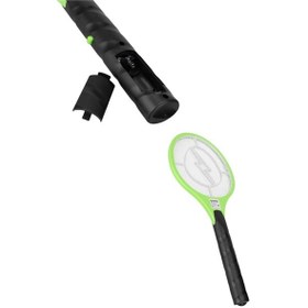 Resim Sessiz Ve Etkili Böcek Öldürücü - Üç Katmanlı Koruyucu Izgaralı Elektronik Sineklik 