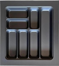 Resim Eko Modüler Kaşıklık 47x49 Cm Antrasit 70094 Antik Beyaz 