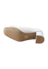 Resim Stillo 670 Kadın Tokalı Kalın Topuklu Casual Ayakkabı Bej Krem 