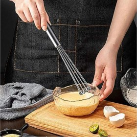 Resim Belirtilmemiş Yeni Nesil Paslanmaz Çelik Metal Boncuk Top Uçlu Çırpıcı Sos Karıştırıcı Top Uçlu Yumurta Çırpıcı 