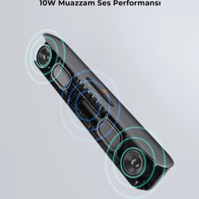 Resim Lecoo DS108 Kablosuz Bluetooth 10W Soundbar Taşınabilir Stereo Hoparlör Siyah 