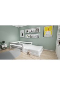 Resim Herseycik Ninnimo Montessori 90X190 Yatak Uyumlu Mdf Karyola My16-1 Beyaz 